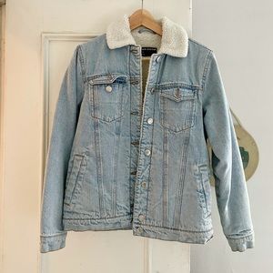 Frank & Oak Sherpa Lined Denim Jacket